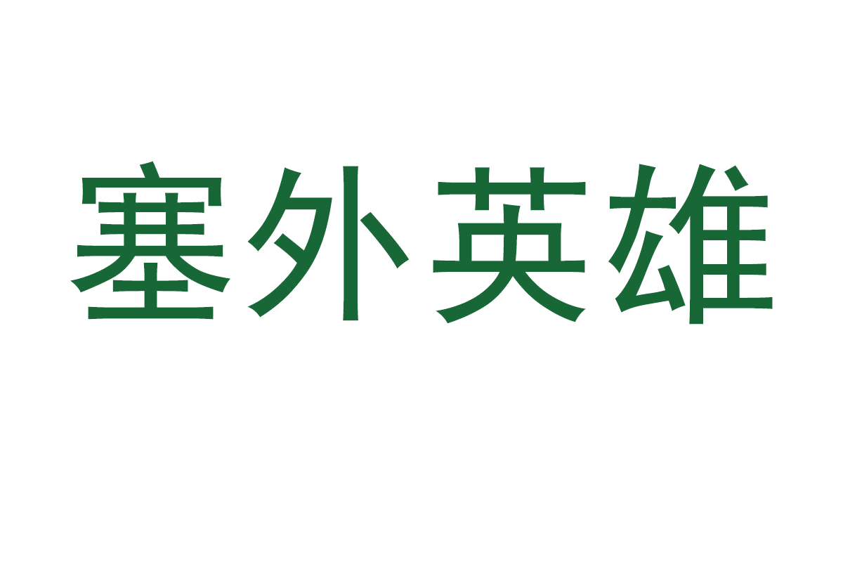 塞外英雄 第30类小食配料 注册号67830477商标图样