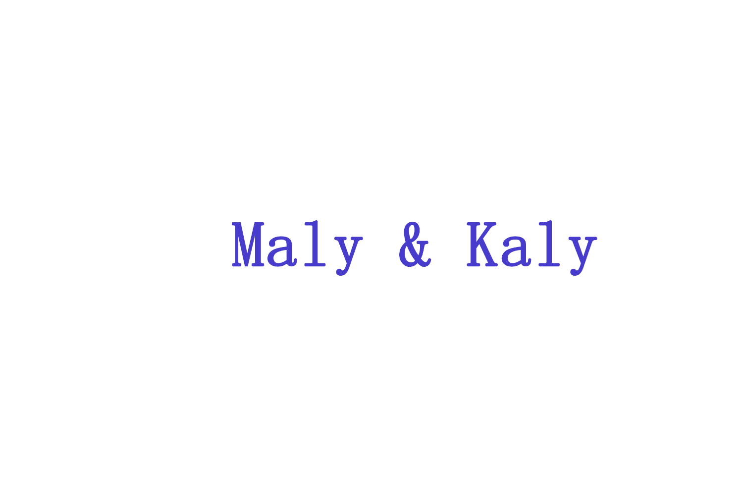 MALY&KALY 第10类医疗器械 注册号75760648商标图样