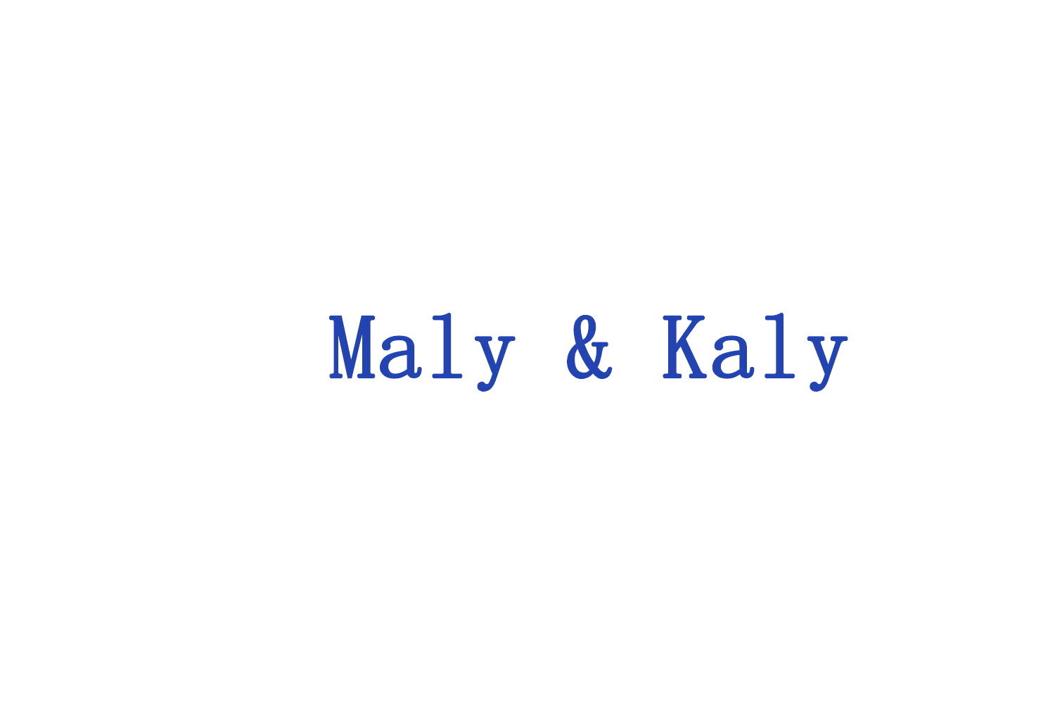 MALY & KALY 第14类珠宝钟表 注册号75768214商标图样