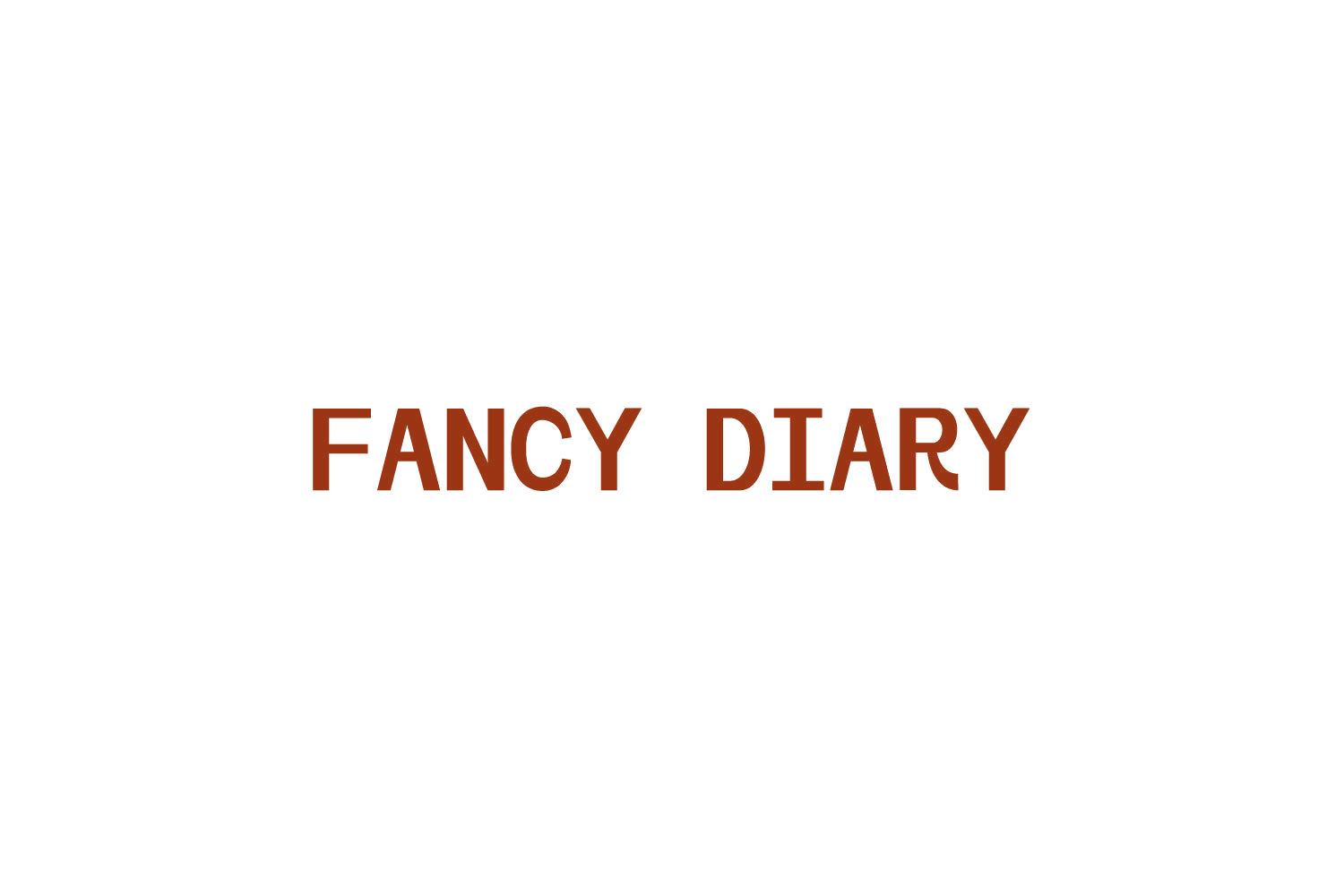 FANCY DIARY 第3类日化用品 注册号86908978商标图样